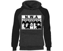 將圖片載入圖庫檢視器 NWA designer hoodies. Black Charcoal Hoodie, hoodies for men, unisex hoodies
