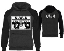 Cargar imagen en el visor de la galería, NWA designer hoodies. Black Charcoal Hoodie, hoodies for men, unisex hoodies
