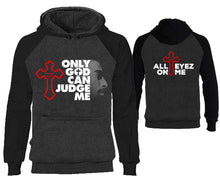 Cargar imagen en el visor de la galería, Only God Can Judge Me designer hoodies. Black Charcoal Hoodie, hoodies for men, unisex hoodies
