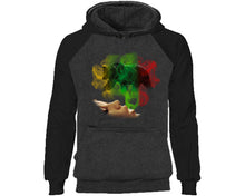 將圖片載入圖庫檢視器 Woman Rasta Smoke Bear designer hoodies. Black Charcoal Hoodie, hoodies for men, unisex hoodies
