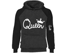將圖片載入圖庫檢視器 Queen designer hoodies. Black Charcoal Hoodie, hoodies for men, unisex hoodies
