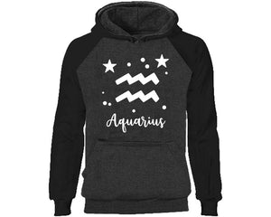 Aquarius Zodiac Sign hoodie. Black Charcoal Hoodie, hoodies for men, unisex hoodies