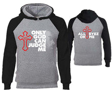 Cargar imagen en el visor de la galería, Only God Can Judge Me designer hoodies. Black Grey Hoodie, hoodies for men, unisex hoodies
