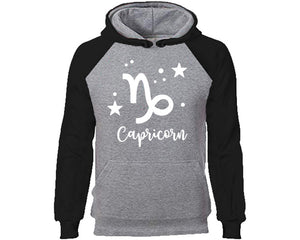 Capricorn Zodiac Sign hoodie. Black Grey Hoodie, hoodies for men, unisex hoodies