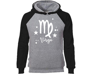 Virgo Zodiac Sign hoodie. Black Grey Hoodie, hoodies for men, unisex hoodies