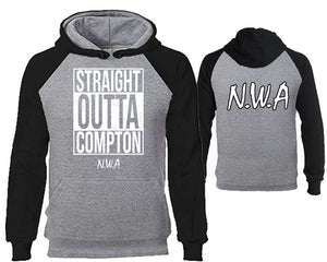 Straight Outta Compton designer hoodies. Black Grey Hoodie, hoodies for men, unisex hoodies
