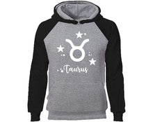 將圖片載入圖庫檢視器 Taurus Zodiac Sign hoodie. Black Grey Hoodie, hoodies for men, unisex hoodies
