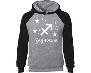 Sagittarius Zodiac Sign hoodie. Black Grey Hoodie, hoodies for men, unisex hoodies