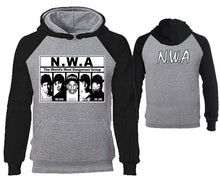Load image into Gallery viewer, NWA designer hoodies. Black Grey Hoodie, hoodies for men, unisex hoodies
