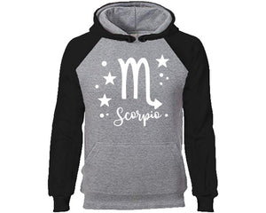 Scorpio Zodiac Sign hoodie. Black Grey Hoodie, hoodies for men, unisex hoodies