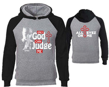 將圖片載入圖庫檢視器 Only God Can Judge Me designer hoodies. Black Grey Hoodie, hoodies for men, unisex hoodies

