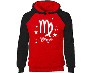 Virgo Zodiac Sign hoodie. Black Red Hoodie, hoodies for men, unisex hoodies
