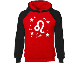 Leo Zodiac Sign hoodie. Black Red Hoodie, hoodies for men, unisex hoodies