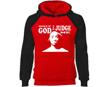 Load image into Gallery viewer, Only God Can Judge Me designer hoodies. Black Red Hoodie, hoodies for men, unisex hoodies
