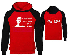 將圖片載入圖庫檢視器 All Eyes On Me designer hoodies. Black Red Hoodie, hoodies for men, unisex hoodies
