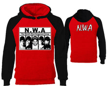 Load image into Gallery viewer, NWA designer hoodies. Black Red Hoodie, hoodies for men, unisex hoodies
