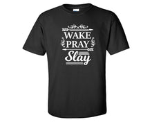 이미지를 갤러리 뷰어에 로드 , Wake Pray Slay custom t shirts, graphic tees. Black t shirts for men. Black t shirt for mens, tee shirts.
