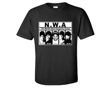 Load image into Gallery viewer, NWA custom t shirts, graphic tees. Black t shirts for men. Black t shirt for mens, tee shirts.

