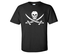 Cargar imagen en el visor de la galería, Jolly Roger custom t shirts, graphic tees. Black t shirts for men. Black t shirt for mens, tee shirts.
