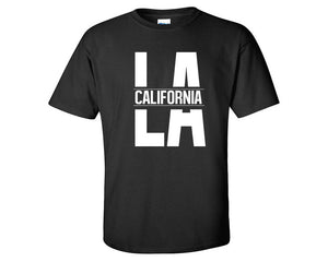 LA California custom t shirts, graphic tees. Black t shirts for men. Black t shirt for mens, tee shirts.
