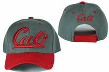 Cargar imagen en el visor de la galería, Cali designer baseball hats, embroidered baseball caps, Charcoal Red baseball cap
