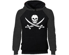 將圖片載入圖庫檢視器 Jolly Roger designer hoodies. Charcoal Black Hoodie, hoodies for men, unisex hoodies
