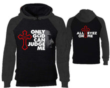 Cargar imagen en el visor de la galería, Only God Can Judge Me designer hoodies. Charcoal Black Hoodie, hoodies for men, unisex hoodies
