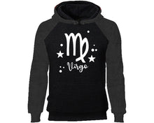 將圖片載入圖庫檢視器 Virgo Zodiac Sign hoodie. Charcoal Black Hoodie, hoodies for men, unisex hoodies
