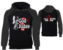 Cargar imagen en el visor de la galería, Only God Can Judge Me designer hoodies. Charcoal Black Hoodie, hoodies for men, unisex hoodies
