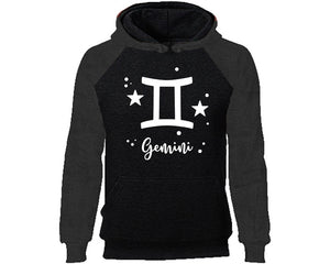 Gemini Zodiac Sign hoodie. Charcoal Black Hoodie, hoodies for men, unisex hoodies