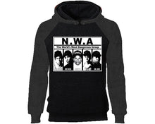 將圖片載入圖庫檢視器 NWA designer hoodies. Charcoal Black Hoodie, hoodies for men, unisex hoodies
