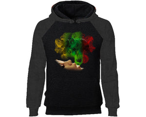 Woman Rasta Smoke Bear designer hoodies. Charcoal Black Hoodie, hoodies for men, unisex hoodies