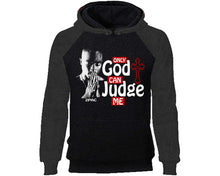 Görseli Galeri görüntüleyiciye yükleyin, Only God Can Judge Me designer hoodies. Charcoal Black Hoodie, hoodies for men, unisex hoodies
