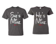 이미지를 갤러리 뷰어에 로드 , She&#39;s Mine He&#39;s Mine matching couple shirts.Couple shirts, Charcoal t shirts for men, t shirts for women. Couple matching shirts.
