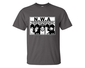 NWA custom t shirts, graphic tees. Charcoal t shirts for men. Charcoal t shirt for mens, tee shirts.