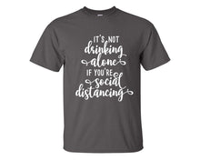 將圖片載入圖庫檢視器 Drinking Alone custom t shirts, graphic tees. Charcoal t shirts for men. Charcoal t shirt for mens, tee shirts.
