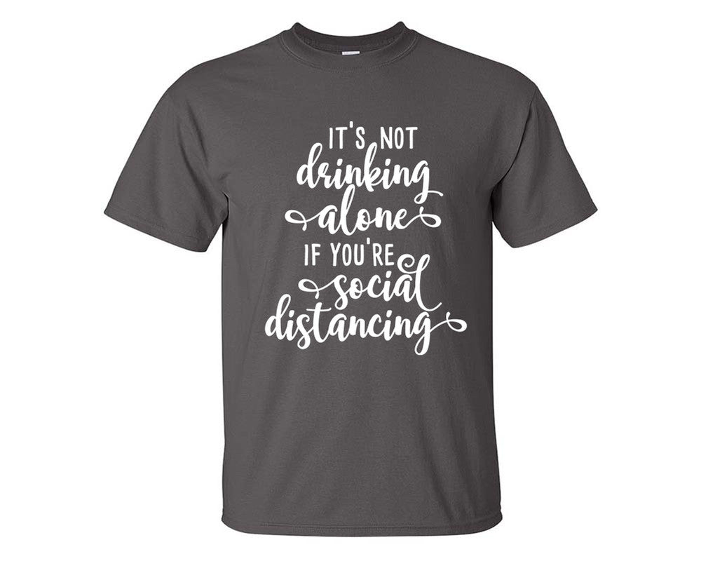 Drinking Alone custom t shirts, graphic tees. Charcoal t shirts for men. Charcoal t shirt for mens, tee shirts.