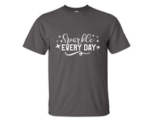 將圖片載入圖庫檢視器 Sparkle Every Day custom t shirts, graphic tees. Charcoal t shirts for men. Charcoal t shirt for mens, tee shirts.
