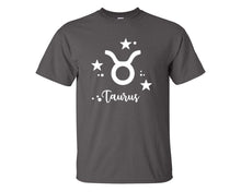 將圖片載入圖庫檢視器 Taurus custom t shirts, graphic tees. Charcoal t shirts for men. Charcoal t shirt for mens, tee shirts.
