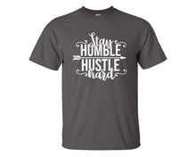 將圖片載入圖庫檢視器 Stay Humble Hustle Hard custom t shirts, graphic tees. Charcoal t shirts for men. Charcoal t shirt for mens, tee shirts.
