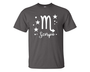 Scorpio custom t shirts, graphic tees. Charcoal t shirts for men. Charcoal t shirt for mens, tee shirts.