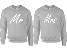 이미지를 갤러리 뷰어에 로드 , Mr and Mrs couple sweatshirts. Sports Grey sweaters for men, sweaters for women. Sweat shirt. Matching sweatshirts for couples
