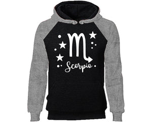 Scorpio Zodiac Sign hoodie. Grey Black Hoodie, hoodies for men, unisex hoodies