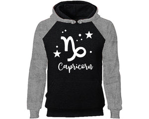 Capricorn Zodiac Sign hoodie. Grey Black Hoodie, hoodies for men, unisex hoodies