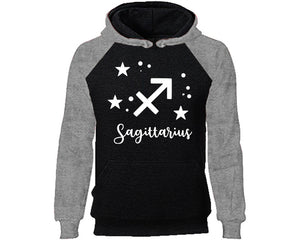 Sagittarius Zodiac Sign hoodie. Grey Black Hoodie, hoodies for men, unisex hoodies