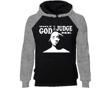 Load image into Gallery viewer, Only God Can Judge Me designer hoodies. Grey Black Hoodie, hoodies for men, unisex hoodies
