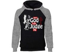Load image into Gallery viewer, Only God Can Judge Me designer hoodies. Grey Black Hoodie, hoodies for men, unisex hoodies
