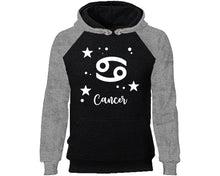 將圖片載入圖庫檢視器 Cancer Zodiac Sign hoodie. Grey Black Hoodie, hoodies for men, unisex hoodies

