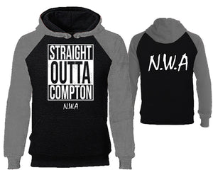 Straight Outta Compton designer hoodies. Grey Black Hoodie, hoodies for men, unisex hoodies
