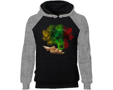 將圖片載入圖庫檢視器 Woman Rasta Smoke Bear designer hoodies. Grey Black Hoodie, hoodies for men, unisex hoodies
